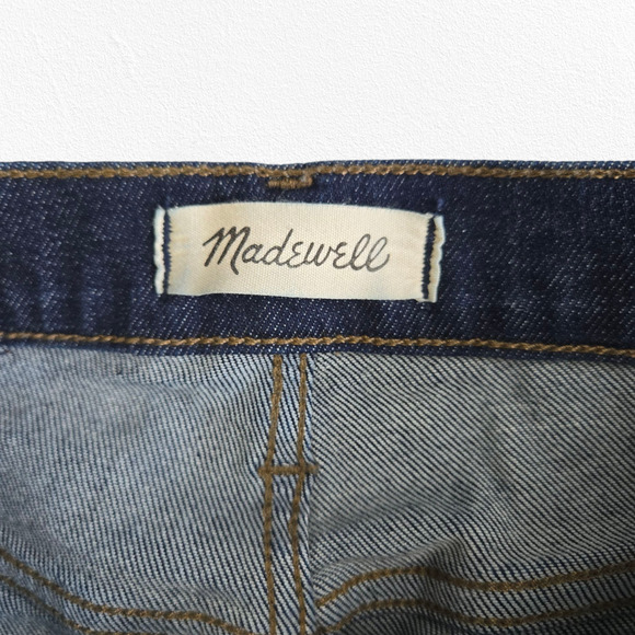 Madewell 9" Dark Wash Stretch Tencel Denim Mid-Rise Skinny Jeans Size 24 - Picture 4 of 10